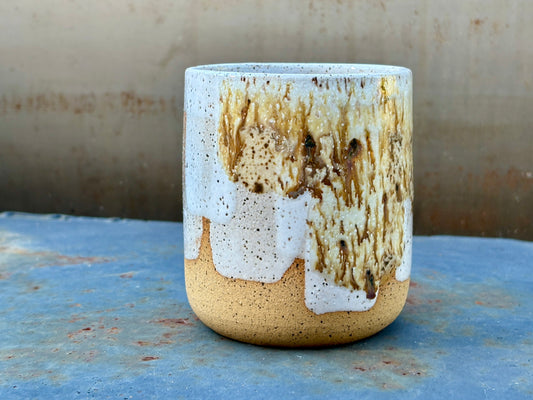 Speckled white cup