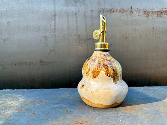 Cruet Bottle- white speckles