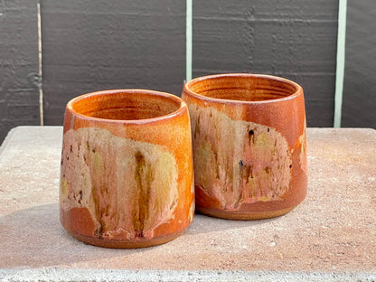 Brown swoosh cup- guava