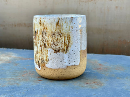 Speckled white cup