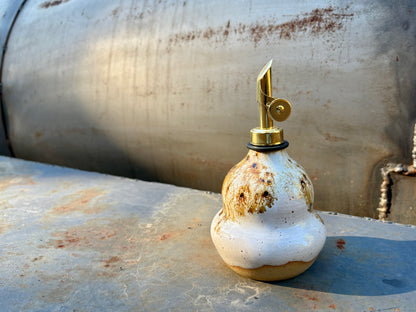 Cruet Bottle- white speckles