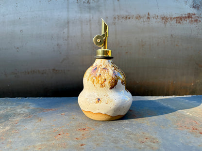 Cruet Bottle- white speckles